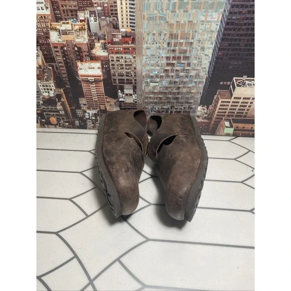 Birkenstock London Leather Clogs Slides Men's Eur 39 US 8 Made in Germany - Picture 6 of 10